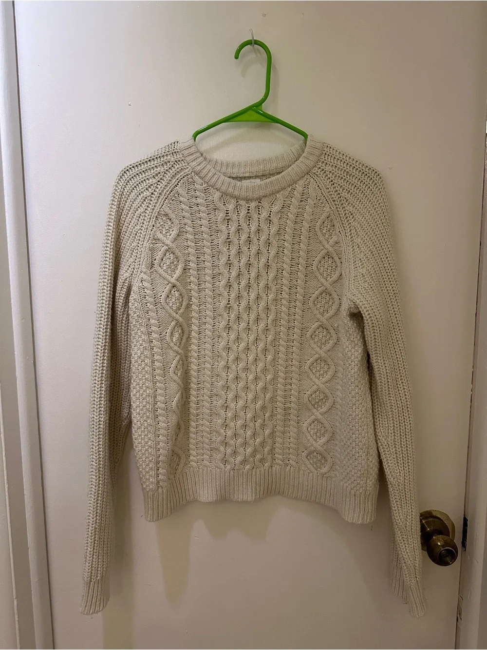 Cream Cable Knit Sweater